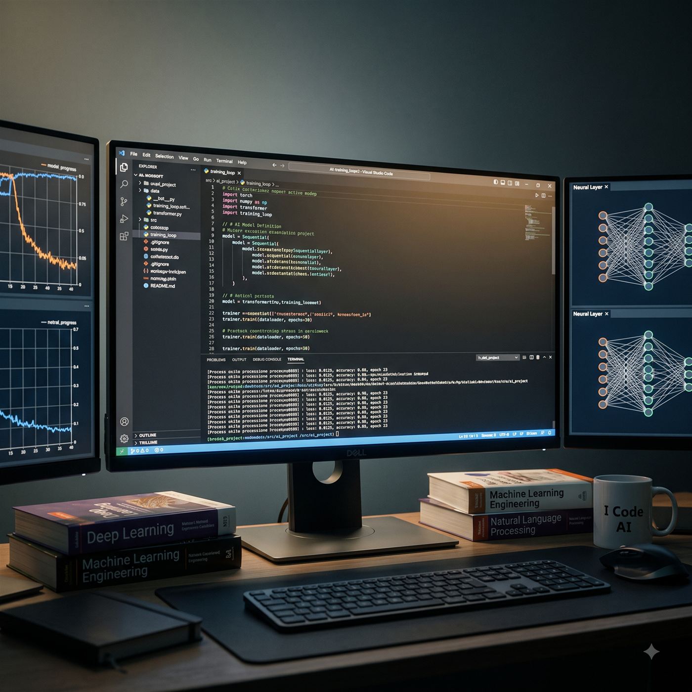 Ambiente di sviluppo per applicazioni web e desktop con AI assistita